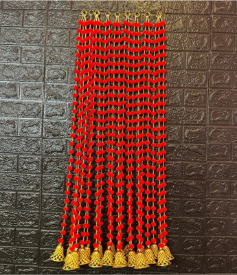 TAKEFLY Takefly Art's Best Quality,All festivals Decoration Item Red Marigold, Magnolia Artificial Flower(99.6 cm, Pack of 12, Flower Bunch)