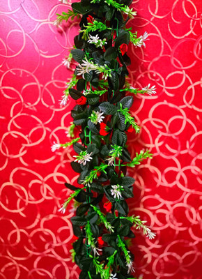 Dynamic Retail Global Multicolor Rose Artificial Flower(65 cm, Pack of 1, Flower Bunch)