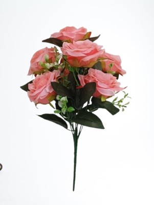 Real PBR Multicolor Rose Artificial Flower(26 cm, Pack of 1, Flower Bunch)