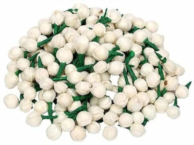 viraj White Jasmine Artificial Flower(0 cm, Pack of 11, Flower Bunch)