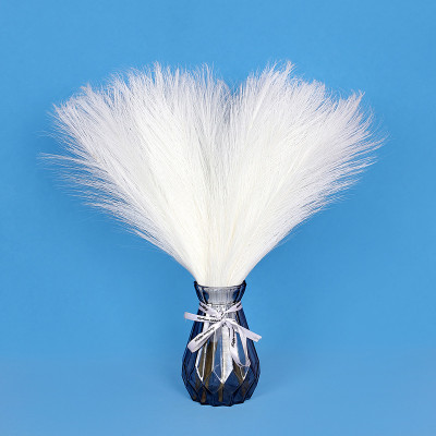 ALIZA Artificial Dried Pampas Grass White | Faux Pampas Grass Sticks White Dried Sticks Artificial Flower(43 cm, Pack of 3, Single Flower)