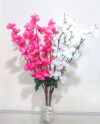 siddhiflower 7 Head's Artificial Blossom combo Multicolor Jasmine Artificial Flower(50 cm, Pack of 2, Flower Bunch)