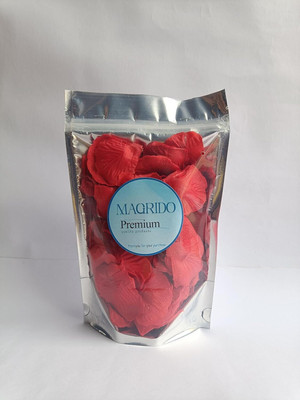 Magrido Artificial Plant Silk Rose Petals Decoration For Romantic Night Event, Party Red Rose Artificial Flower(5 cm, Pack of 1500, Single Flower)