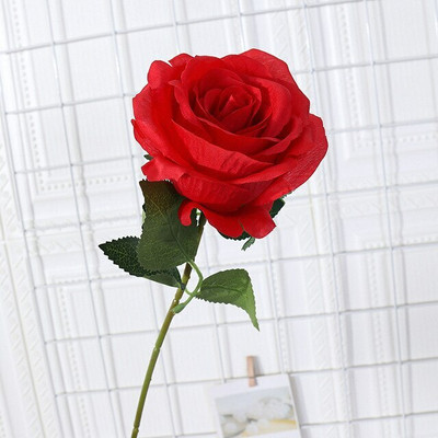 Real PBR Real PBR Artificial Flower Single Rose Multicolor Wild Flower Artificial Flower(12 inch, Pack of 1, Flower Bunch)