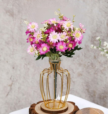 Satyam Kraft 2 Pieces Artificial Aster Flower for Home, Office Decoration Item Purple Bougainvillea Artificial Flower(6 cm, Pack of 2, Single Flower)