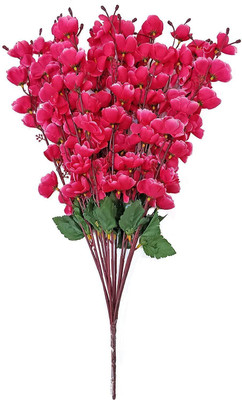 well art gallery Pink Apple Blossom Artificial Flower(55 cm, Pack of 1, Flower Bunch)