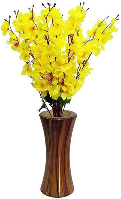 Ajaa Green Frangipani Artificial Flower(55 cm, Pack of 7, Flower Bunch)