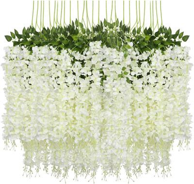 well art gallery Artificial Plant(110 cm, White)