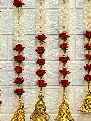 Akaar Multicolor Jasmine Artificial Flower(34 cm, Pack of 5, Garlands)