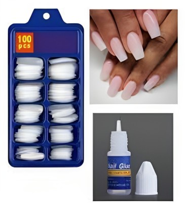 Winble NAILS WHITE(Pack of 100)