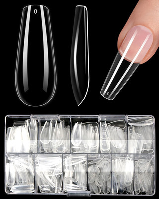 JANOST Artificial Nails Art Set Transparent(Pack of 100)