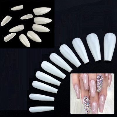 imelda Artificial Nails Nail Salons and DIY Manicure WHITE(Pack of 100)