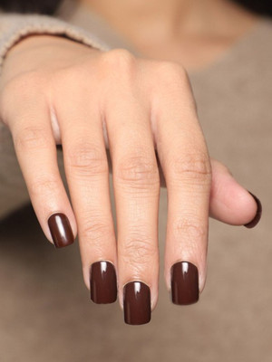 Lick - Press on Nails 24 Pcs Matte Classic Maroon Square Shape Artificial/Fake Acrylic Nails Extension Maroon(Pack of 24)