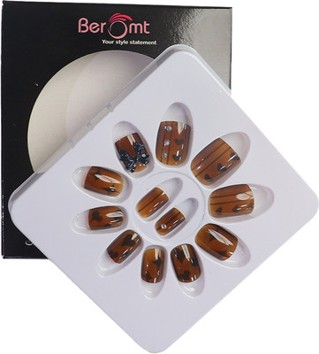 BEROMT BRIDAL & PARTY NAILS 744 MULTI COLOR(Pack of 12)