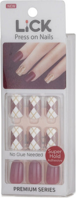 Lick - Press on Nails LKB-89-8-LICK-700 Marron(Pack of 30)