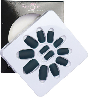BEROMT PREMIUM MATTE NAILS 449 BLUE(Pack of 12)