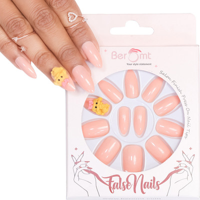 BEROMT CUTE CHARM FALSE NAILS - 10 BEIGE(Pack of 12)