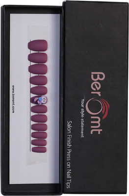 BEROMT CUTE CHARM FALSE NAILS - 42 PURPLE(Pack of 12)