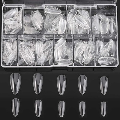 JANOST Magic Artificial Nails Art Set Transparent(Pack of 100)