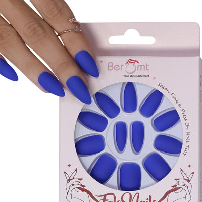 BEROMT PREMIUM MATTE NAILS 426 BLUE(Pack of 12)