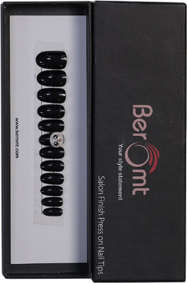 BEROMT CUTE CHARM FALSE NAILS - 39 BLACK(Pack of 12)