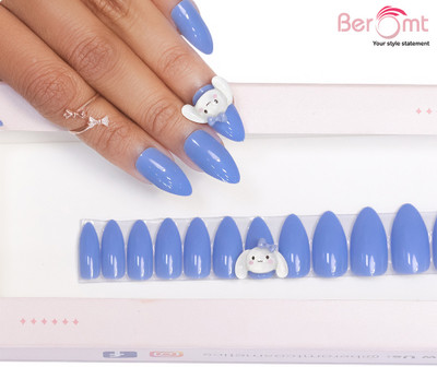 BEROMT CUTE CHARM FALSE NAILS - 21 BLUE(Pack of 12)