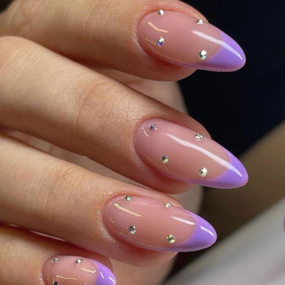 AMOK STORE Press On Nails/fake Nails /false Acraylic Women Nails 51 MULTICOLOR(Pack of 12)