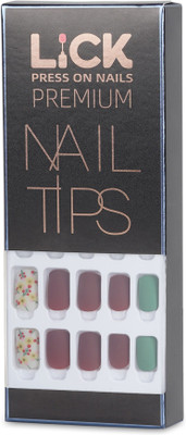 Lick - Press on Nails fake nails_Nail Press-n1_875 Multicolor(Pack of 30)