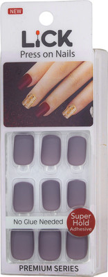 Lick - Press on Nails Artificial Nails and Fake Nails Set Matte Ombre(Pack of 12)