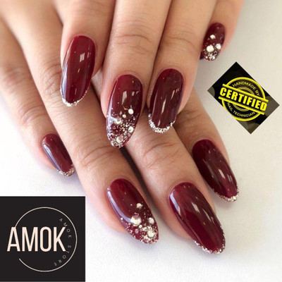AMOK STORE Best Nails 12 with Strong Glue 1MINI FILER 9 MULTICOLOR(Pack of 12)