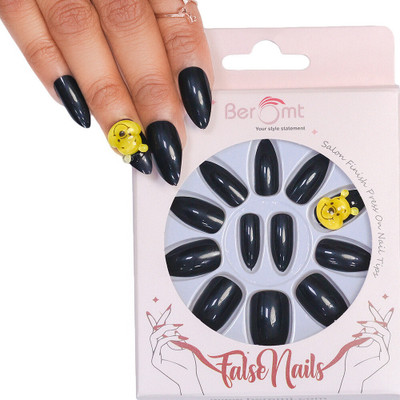 BEROMT CUTE CHARM FALSE NAILS - 29 BLACK(Pack of 12)