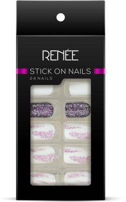 Renee Stick On Nails - DN 01 Multicolor(Pack of 24)