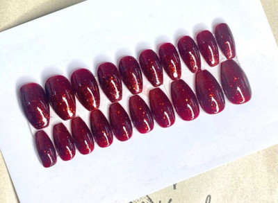 AMOK STORE Best Nails 12 with Strong Glue 1MINI FILER862 MULTICOLOR(Pack of 12)