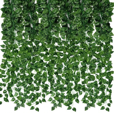 Daissy Raise Artificial Money Plant Creeper |Wall Hanging |Home|Garden|Decoration(pack Of 2) Bonsai Artificial Plant(210 cm, Green)
