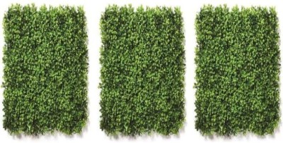 Basrah niwar Garden Artifical Mat with Leaves I Artifical Grass for Wall Decoration Artificial Plant(60 cm, Green)