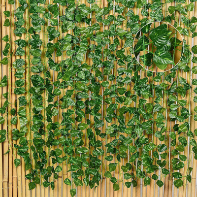 Grinny 8ft Set of 5 Artificial Money Plant vine | Home|wall| anging|Garden|Decoration Artificial Plant(213 cm, Green)