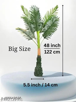 SHALINEE artificial Big size areca palm tree Artificial Plant  with Pot(126 cm, Green)