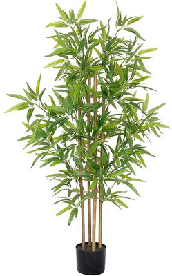 De Gardenia Artificial Bamboo Plant | 120CM Tall Faux Plant Artificial Plant(120 cm, Green)
