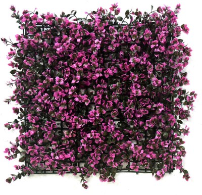 AAVANA GREENS Artificial Vertical Garden Mat For Indoor Outdoor 50X50 CM F-AG-8015-B-P1 Wild Artificial Plant(50 cm, Pink)