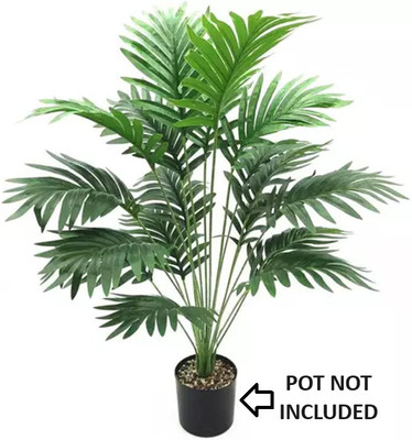 KAYKON Palm Bunch Green Plant Without Vase For Home Decor Artificial Plant(84 cm, Green)