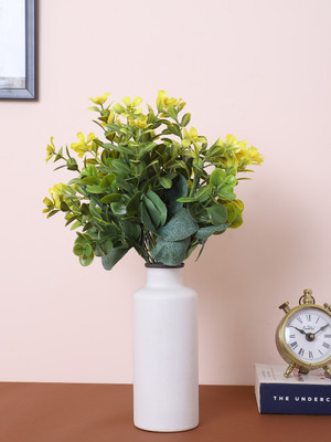 Home Bloom Artificial Eucalyptus Bouquets for Vase Bouquets Wedding Floral Arrangement Artificial Plant(30 cm, Yellow)