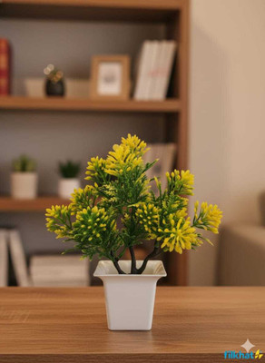 RAAMYA CRETION RAAMYAARTFICIAL 06 Artificial Plant  with Pot(20 cm, Green)