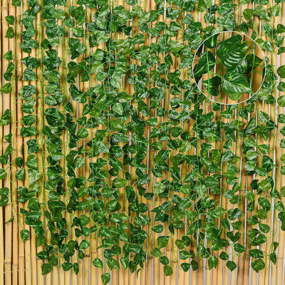Grinny 8ft Set of 6 Artificial Money Plant vine | Home|wall| anging|Garden|Decoration Artificial Plant(213 cm, Green)