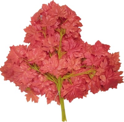 Green Plant indoor Pink Wild Flower Artificial Flower(7 inch, Pack of 12, Flower Bunch)