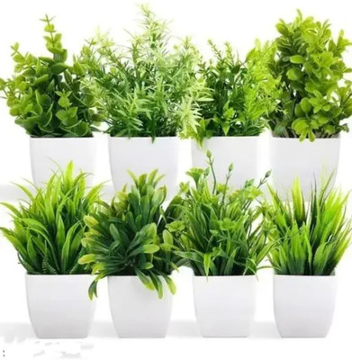 DecorArt Bonsai Wild Artificial Plant  with Pot(15 cm, Green) deal from flipkart