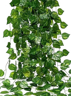 RisEmpire Artificial Money Plant creeper STRING 8ft (Pack of 6 Strings) Artificial Plant(201 cm, Green)