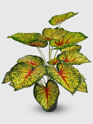 VIVARS CRAFT Artificial Philodendron Plant for Home,Office Décor 18Leaves (Without Pot) Wild Artificial Plant(50 cm, Green)