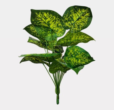 ANANDANI Anandani 12 Leafs Sigmund Plant Bunch For Interior Decor Wild Artificial Plant(30 cm, Green)