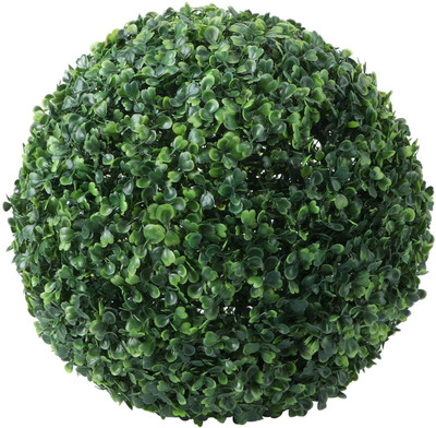 De Gardenia De Gardenia Artificial Grass Hanging Topiary Ball, 28 cm (Pack Of 2) Bonsai Artificial Plant(48 cm, Green)