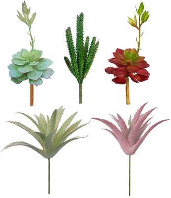 Garden Deco Artificial succulents table decor plants for home and office decoration, Artificial Plant(28 cm, Multicolor)